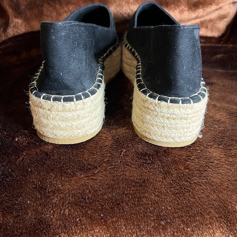 Asos Joyous Pointed Toe Platform Espadrilles Black - image 5